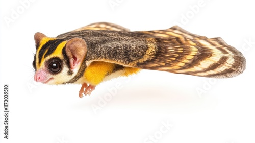 Wallpaper Mural A flying sugar glider with distinctive markings in mid-air. Torontodigital.ca