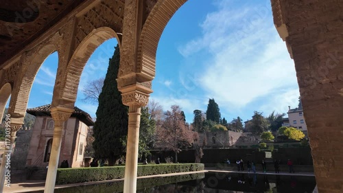 Partal Palace or El Partal, Alhambra complex, Granada, Andalusia, Spain