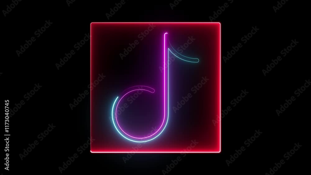 A glowing neon music icon animation with pulsating beats Vibrant colorful waves ripple through a glowing speaker or note symbol, syncing rhythmically to create a dynamic, electrifying music experience A glowing neon music icon animation with pulsating beats Vibrant colorful waves ripple through a glowing speaker or note symbol, syncing rhythmically to create a dynamic, electrifying music experience