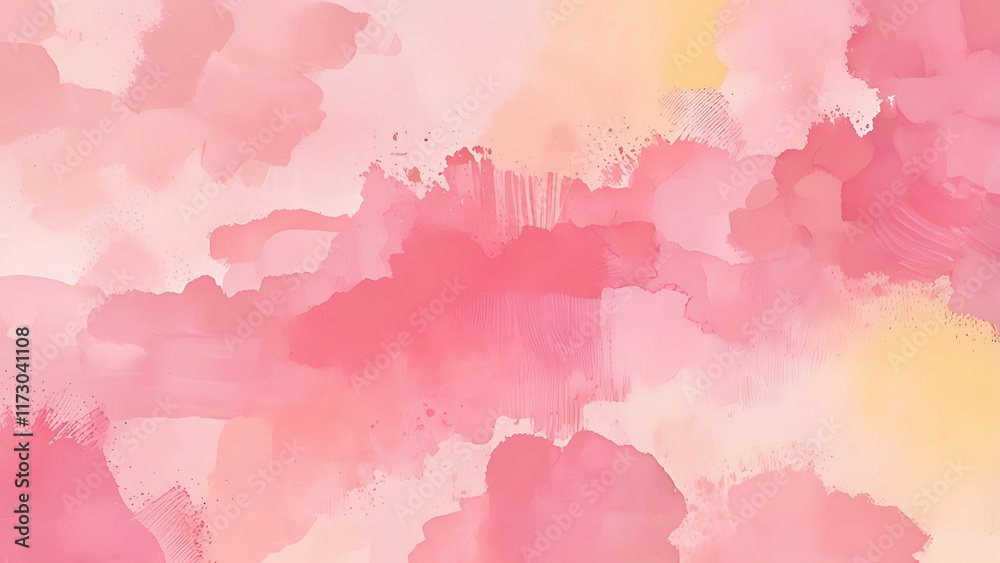 Obraz premium Grainy background pink warm gradient.smooth design texture soft modern bright pink blur wallpaper illustration