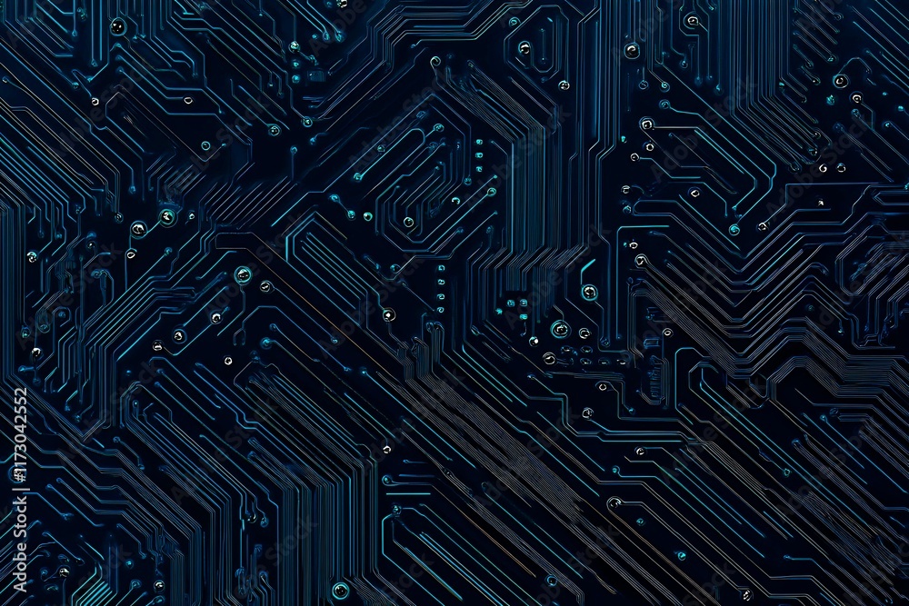 Abstract close-up of a glowing blue digital circuit board, showcasing intricate connections and technological design on a black background.
Abstract close-up of a glowing blue digital circuit board, showcasing intricate connections and technological design on a black background.