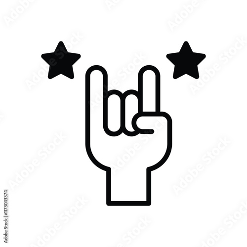 Rock And Roll icon. Event icon design. vector graphic