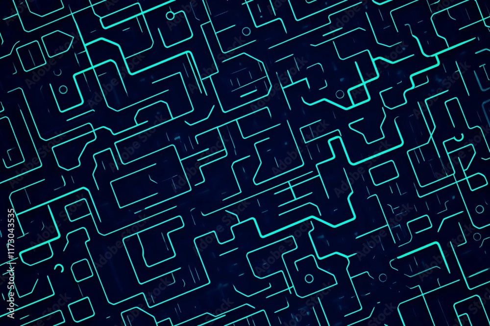 Abstract close-up of a glowing blue digital circuit board, showcasing intricate connections and technological design on a black background.
Abstract close-up of a glowing blue digital circuit board, showcasing intricate connections and technological design on a black background.