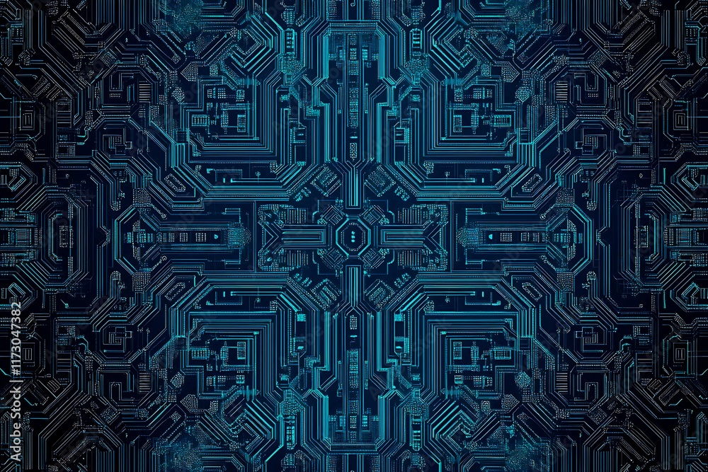 Abstract close-up of a glowing blue digital circuit board, showcasing intricate connections and technological design on a black background.
Abstract close-up of a glowing blue digital circuit board, showcasing intricate connections and technological design on a black background.