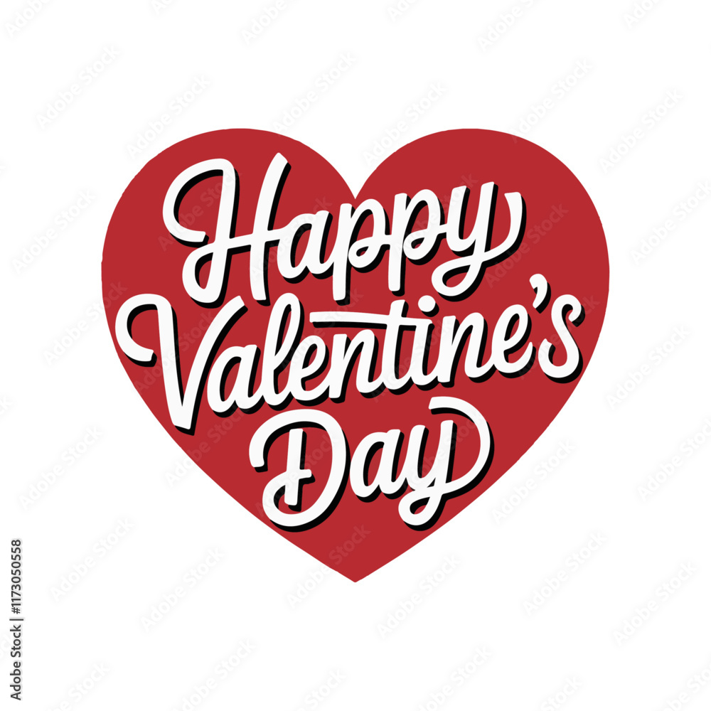 Valentine’s Day Typography with vector love Valentine’s Day Typography with vector love