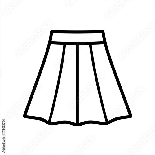 Minimalist Skirt Icon