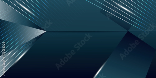 Luxury Elegant Super Car Automobile Urban Design Background. Premium Blue Silver Metallic Shine lines Effect Display showroom in store. Luxurious Brand