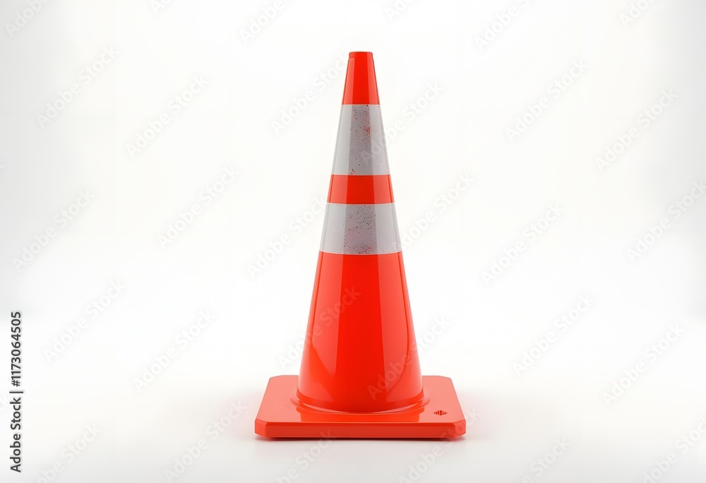Traffic cone on white background
Traffic cone on white background