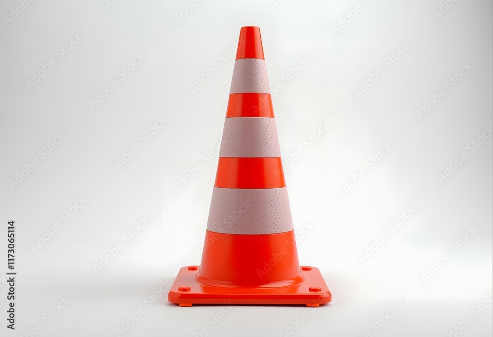 Traffic cone on white background
Traffic cone on white background