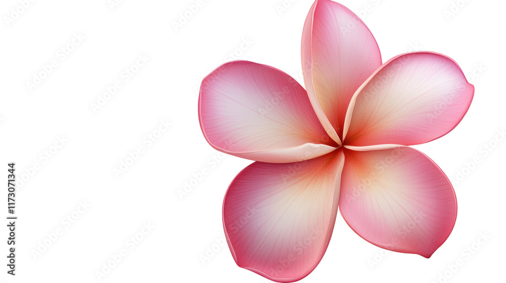 Fototapeta premium plumeria flower isolated on white transparent background