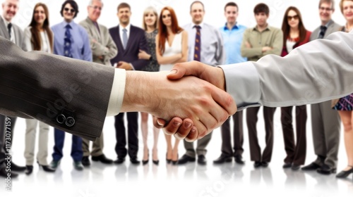 Handshakes Among Business Professionals