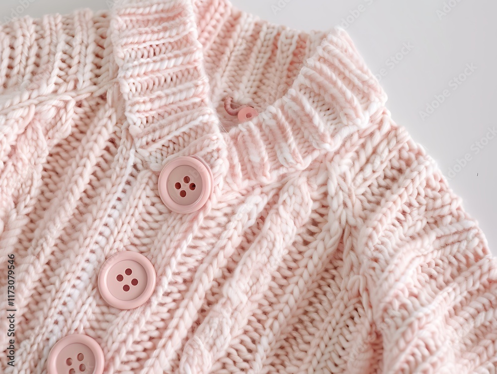 cardigan design with oversized pastel pink buttons cardigan design with oversized pastel pink buttons