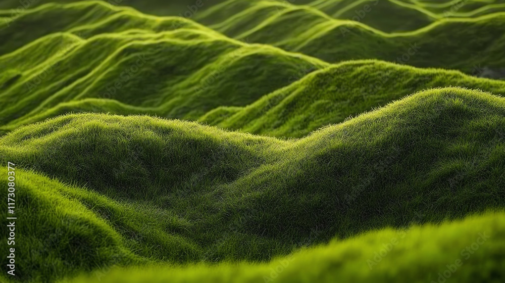 Lush green rolling hills under soft lighting, peaceful and serene landscape. Lush green rolling hills under soft lighting, peaceful and serene landscape.