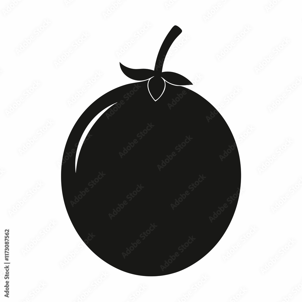 Fototapeta premium Jabuticaba Silhouette Vector Art