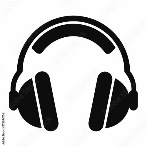 headphones on a white background