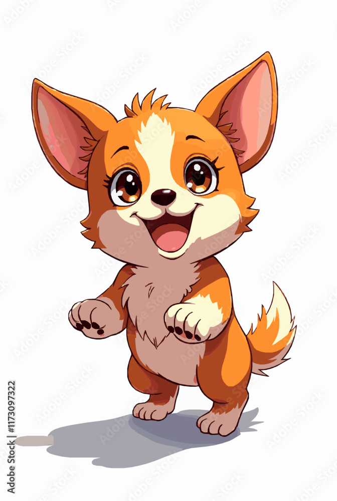 Puppy. Vector drawing. Puppy. Vector drawing.