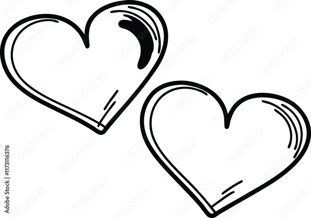 Valentine's day element silhouette vector art Valentine's day element silhouette vector art