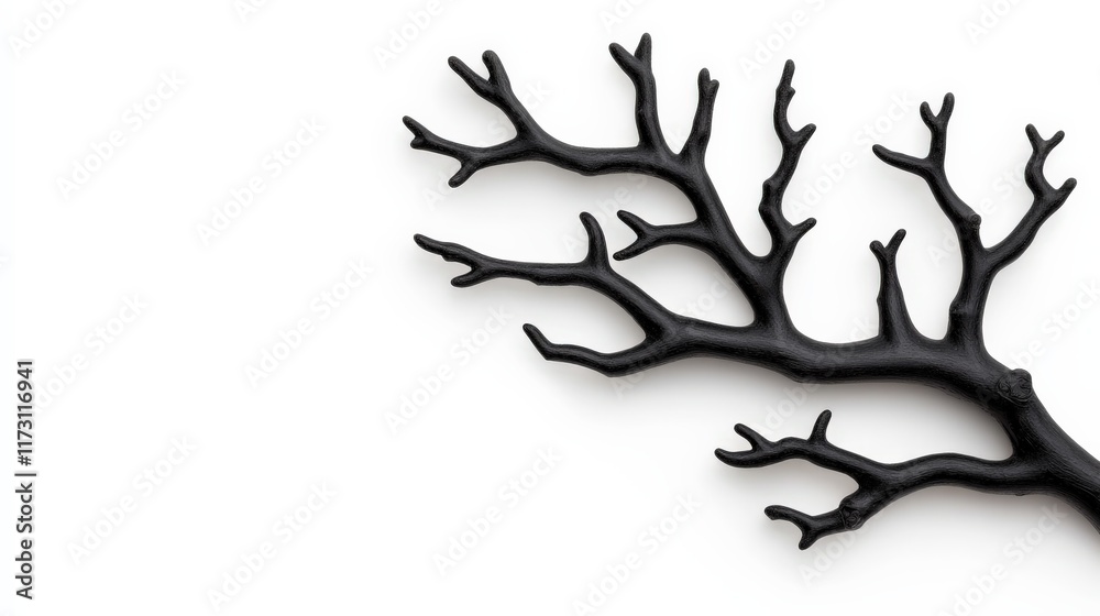 Black Branch Minimalist Design: A lone black branch, stark against a white background, speaks of resilience and growth. It evokes a sense of strength and simplicity, perfect for minimalist designs. Black Branch Minimalist Design: A lone black branch, stark against a white background, speaks of resilience and growth. It evokes a sense of strength and simplicity, perfect for minimalist designs.