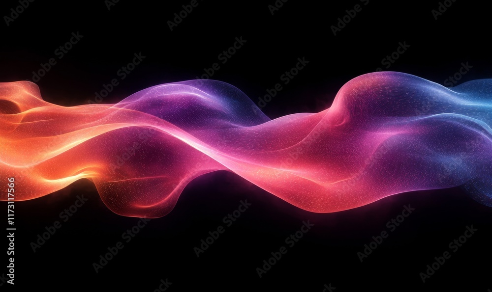 Vibrant Gradient Light Flow, Generative AI Vibrant Gradient Light Flow, Generative AI