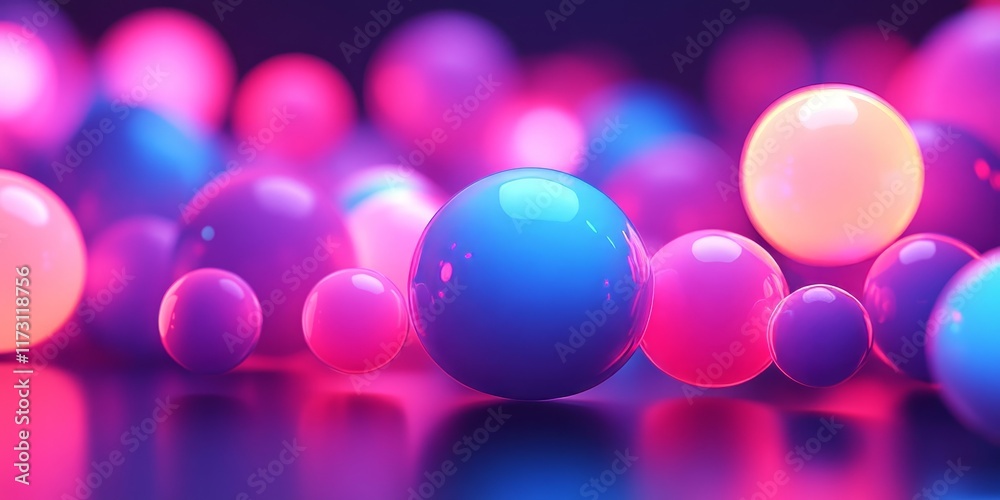 3D Liquid Gradient Light Design, Generative AI 3D Liquid Gradient Light Design, Generative AI