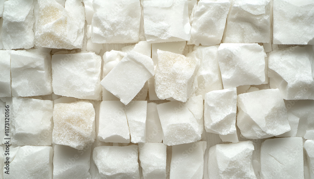 White refined sugar cubes closeup. Texture, background White refined sugar cubes closeup. Texture, background