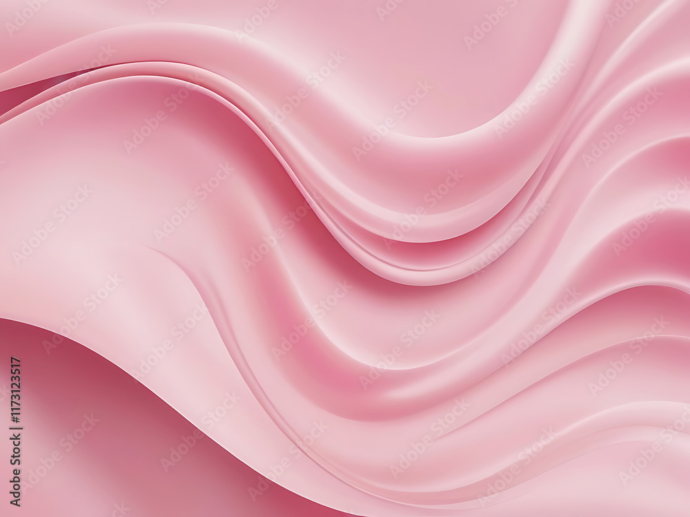 Obraz premium Beautiful luxury 3D modern abstract neon pink background composed of waves with light digital effect.