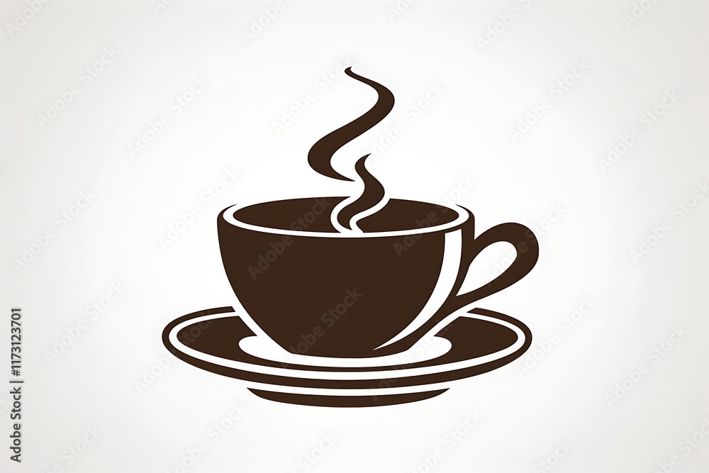 Obraz premium coffee mug silhouette