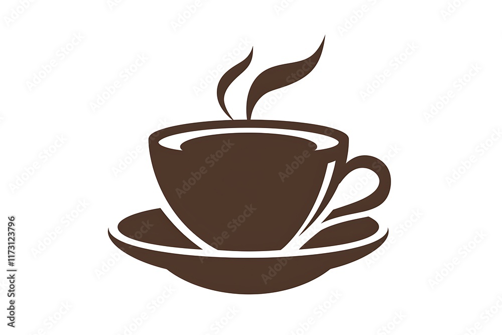 Obraz premium coffee mug silhouette