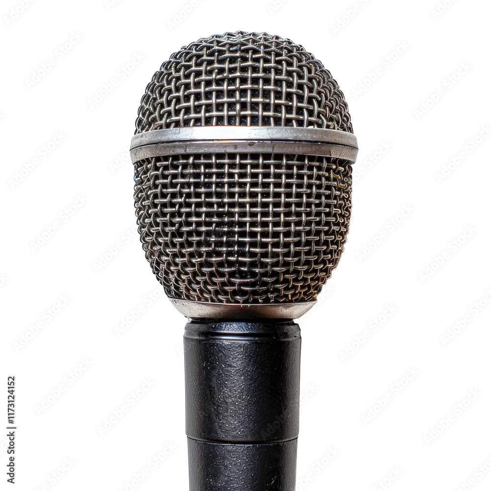 old microphone on transparent background. old microphone on transparent background.