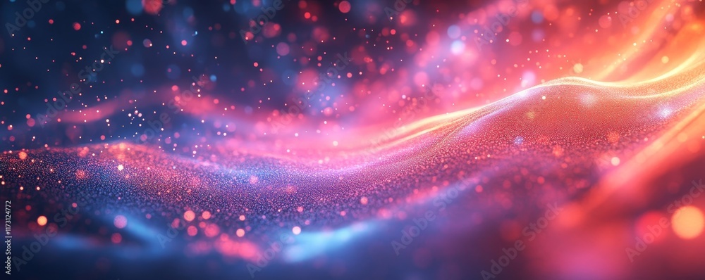 Soft Neon Light and Fluid Motion, Generative AI Soft Neon Light and Fluid Motion, Generative AI
