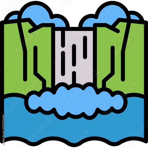 Waterfall Icon