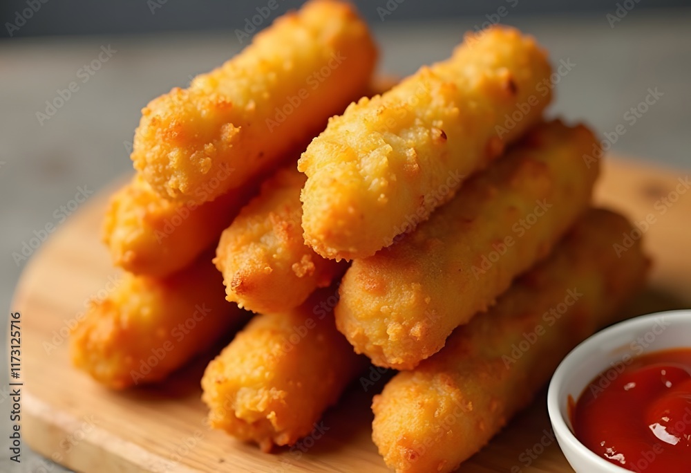 Plate with hot chili sauce and nuggets on wooden table, closeup
Plate with hot chili sauce and nuggets on wooden table, closeup