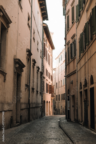 Fototapeta Naklejka Na Ścianę i Meble -  narrow street in old town