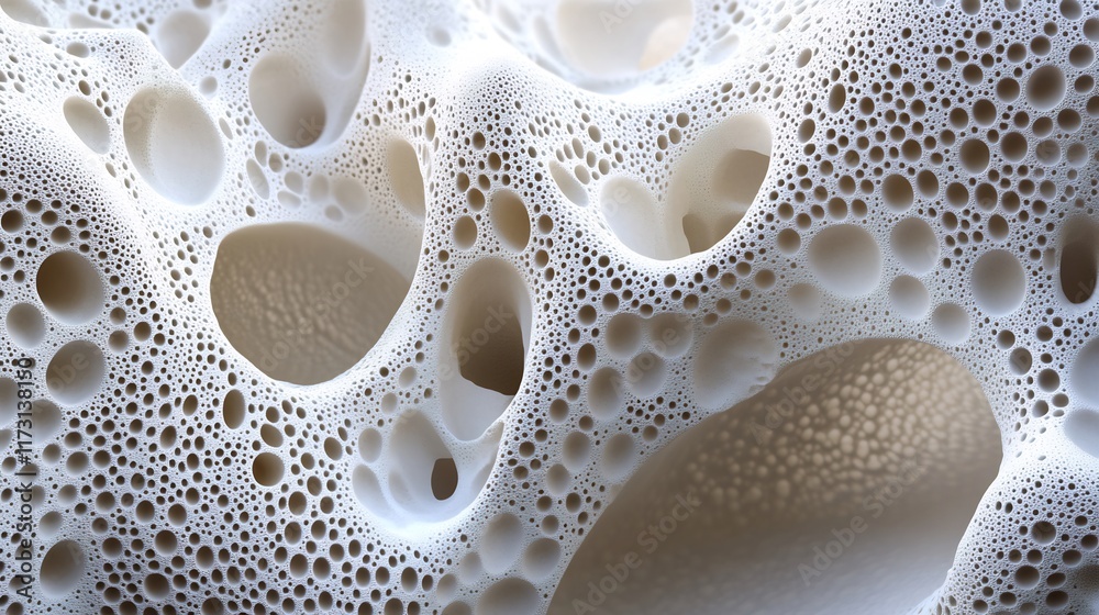 Abstract Cellular Structure: A 3D Render of Intricate Cavities and Pores Abstract Cellular Structure: A 3D Render of Intricate Cavities and Pores