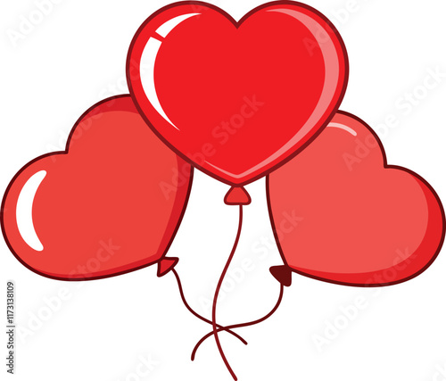 valentine day heart shape  balloon, element, love balloon,