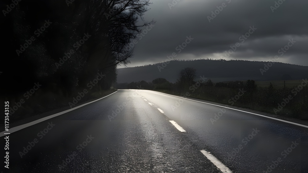 Road at night Road at night
