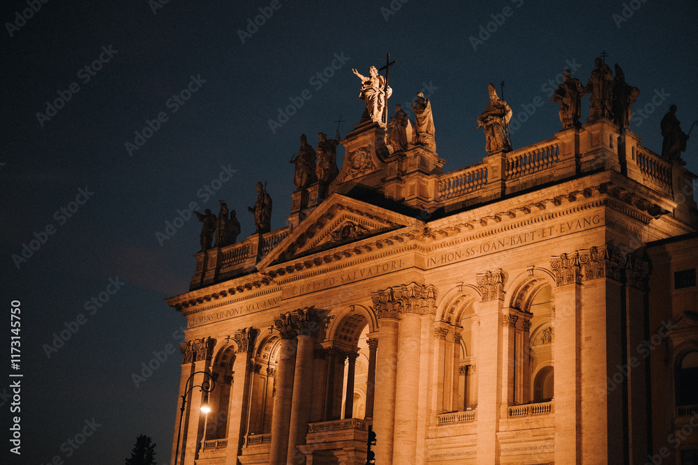 Fototapeta premium cathedral at night