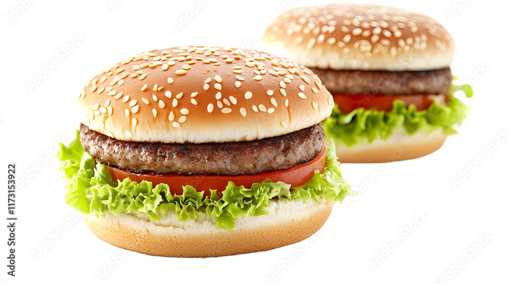 Raw hamburger patties isolated on transparent background
Raw hamburger patties isolated on transparent background