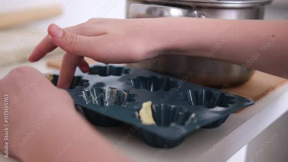 Teenage boy making cookies in kitchen Teenage boy making cookies in kitchen