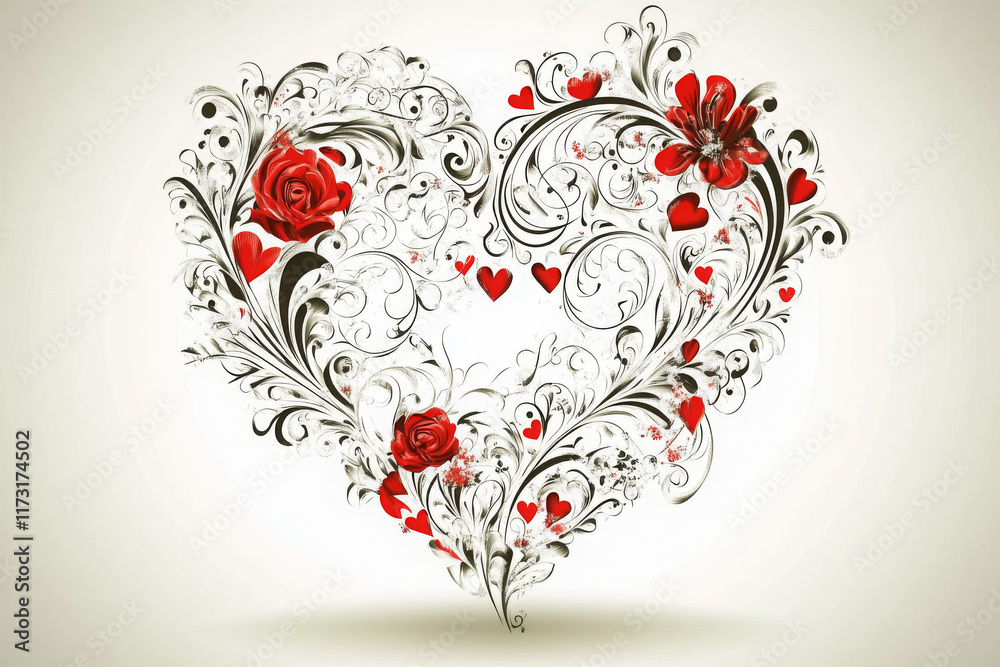 valentine design on color background valentine design on color background