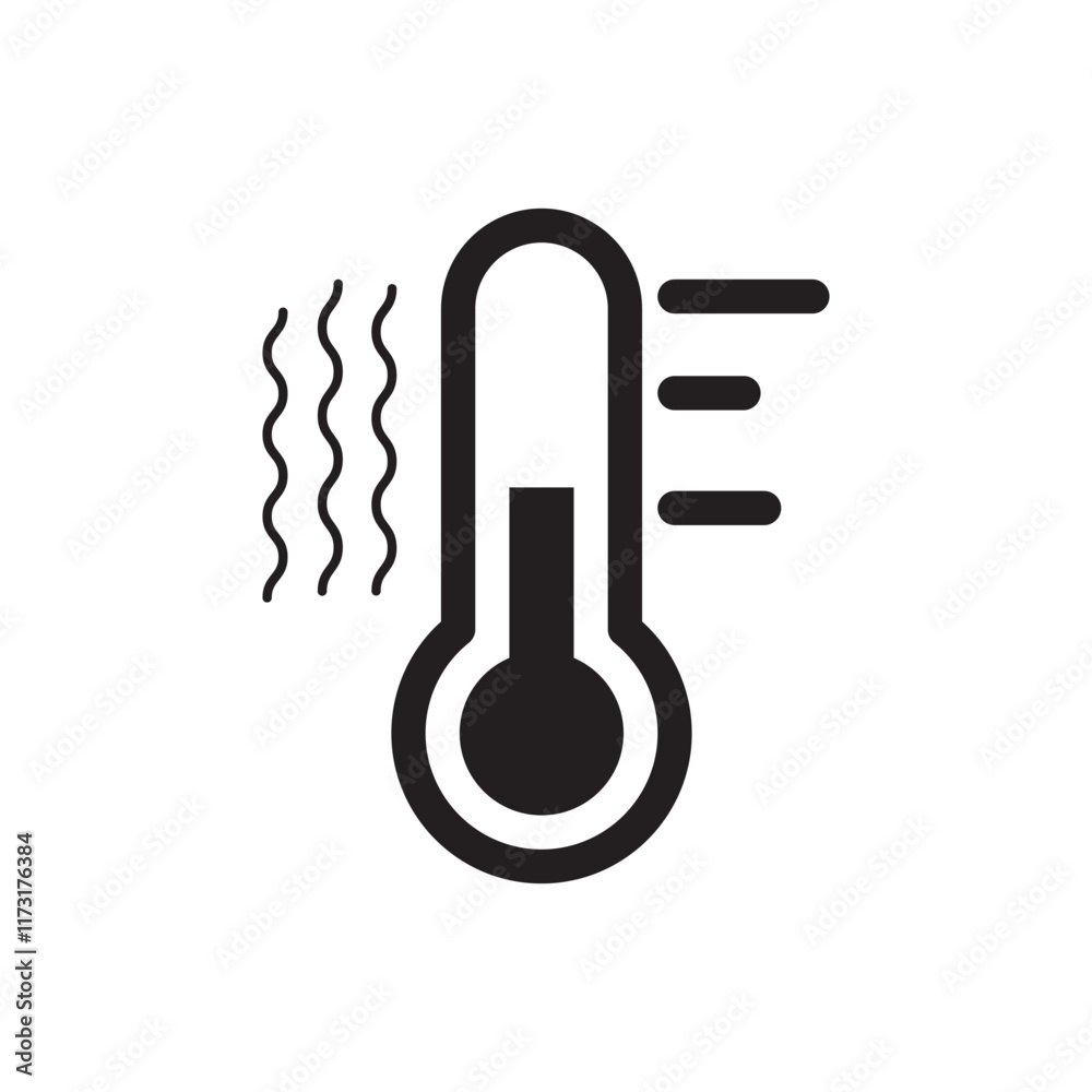 thermometer icon set vector thermometer icon set vector
