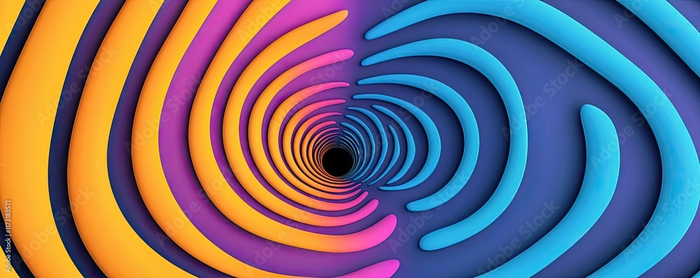 Waves abstract background idea. Colorful abstract waves creating a vibrant tunnel effect with a dynamic perspective. Waves abstract background idea. Colorful abstract waves creating a vibrant tunnel effect with a dynamic perspective.