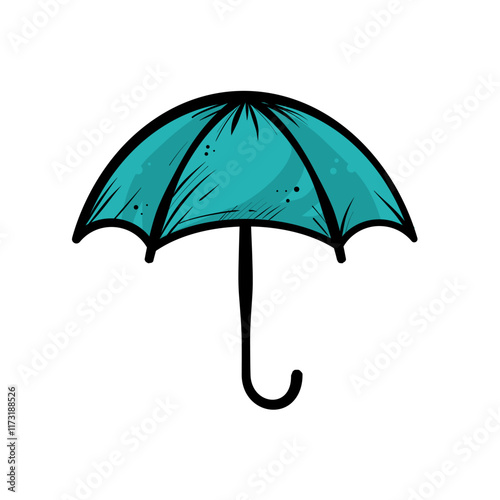 umbrella - retro vector illustration