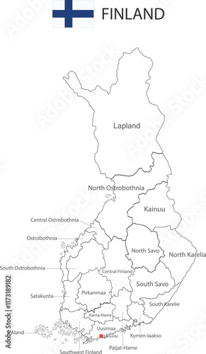 Country Map Of Finland