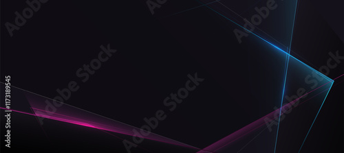 Technology background, Futuristic abstract digital background with dark blue and neon pink lines