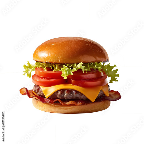 realestic burger and sandwich png photo