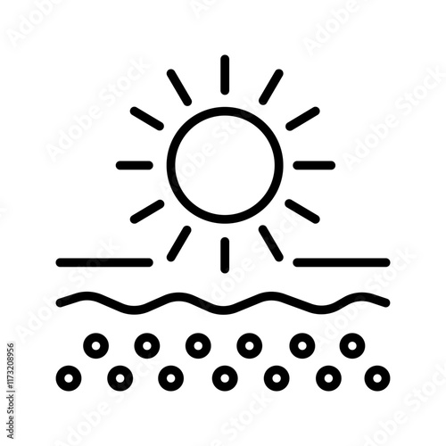 Sun Vector Icon