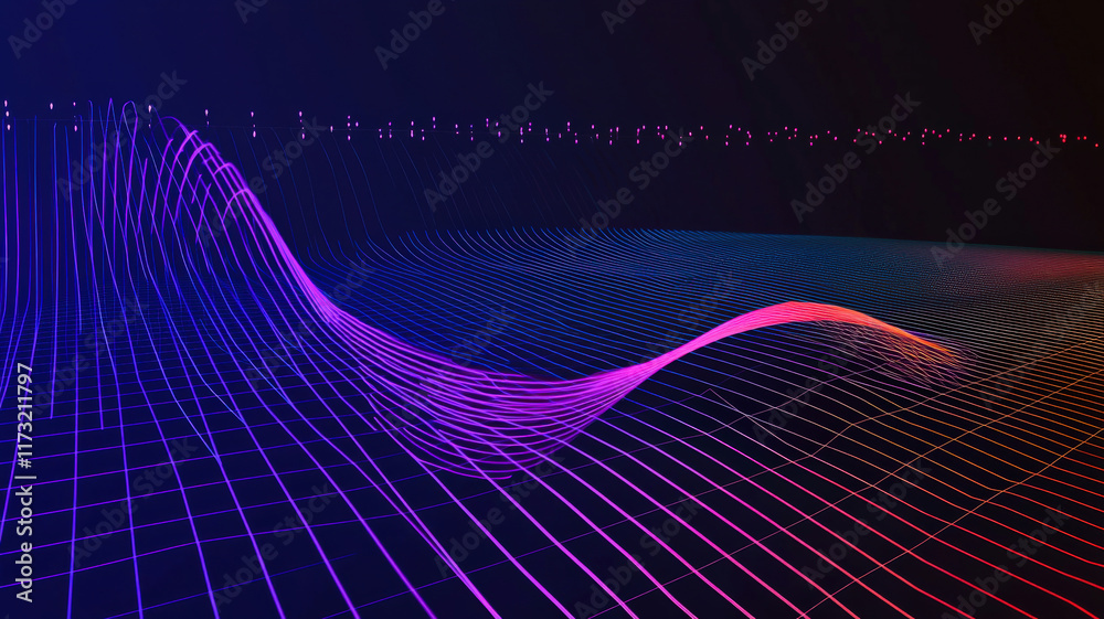 A sleek, neon line graph with luminous curves extending across a digital grid, featuring glowing data points that animate in response to simulated interactions, creating an engaging visual experience. A sleek, neon line graph with luminous curves extending across a digital grid, featuring glowing data points that animate in response to simulated interactions, creating an engaging visual experience.