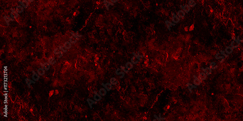 Trendy living red color texture of a concrete wall with cracks and scratches. limestone textured background. Decorative red panoramic background texture. Vintage texture of plaster or grungy marble.	