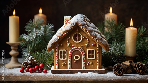 Festive Christmas cookies beautifully arranged on a decorative surface, radiating holiday cheer and sweetness
